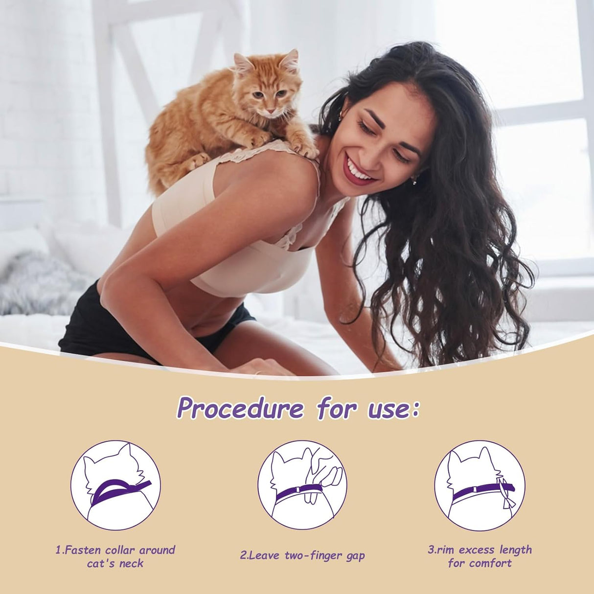 JOURNEWARD Calming Collar for Cats 4 Pack