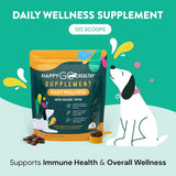 HAPPY GO HEALTHY Daily Wellness Supplements for Dogs 120 Servicios