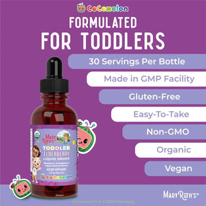 MARY RUTH ORGANICS - MaryRuth Organics Cocomelon Toddler Elderberry Syrup 1 Fl.Oz. - The Red Vitamin MX - Suplementos Alimenticios - {{ shop.shopifyCountryName }}