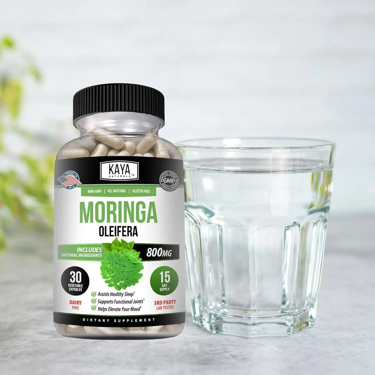 KAYA NATURALS - Kaya Naturals Moringa Leaf Extract 800Mg. 30 Capsulas - The Red Vitamin MX - Suplementos Alimenticios - {{ shop.shopifyCountryName }}