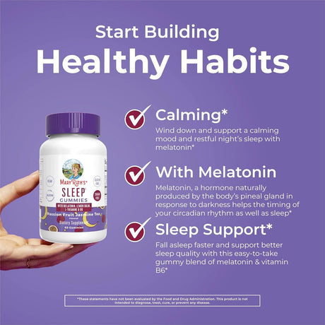 MARY RUTH ORGANICS - MaryRuth Organics Melatonin 5Mg. 60 Gomitas - The Red Vitamin MX - Suplementos Alimenticios - {{ shop.shopifyCountryName }}