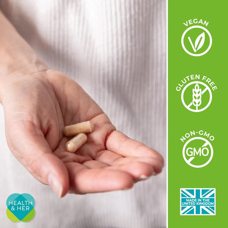 HEALTH & HER - Health & Her Menopause Supplements for Women 60 Capsulas - The Red Vitamin MX - Suplementos Alimenticios - {{ shop.shopifyCountryName }}