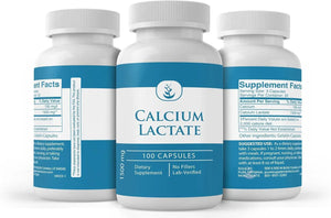 PURE ORIGINAL INGREDIENTS - Pure Original Ingredients Calcium Lactate 100 Capsulas - The Red Vitamin MX - Suplementos Alimenticios - {{ shop.shopifyCountryName }}