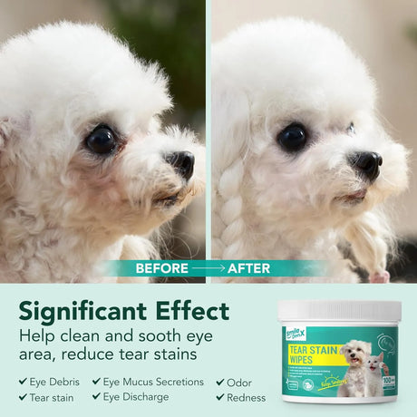 SMILEDENX - SmileDenX Dog Eye Wipes Unscent 100 Toallitas - The Red Vitamin MX - Cuidado De Los Ojos De Los Perros - {{ shop.shopifyCountryName }}