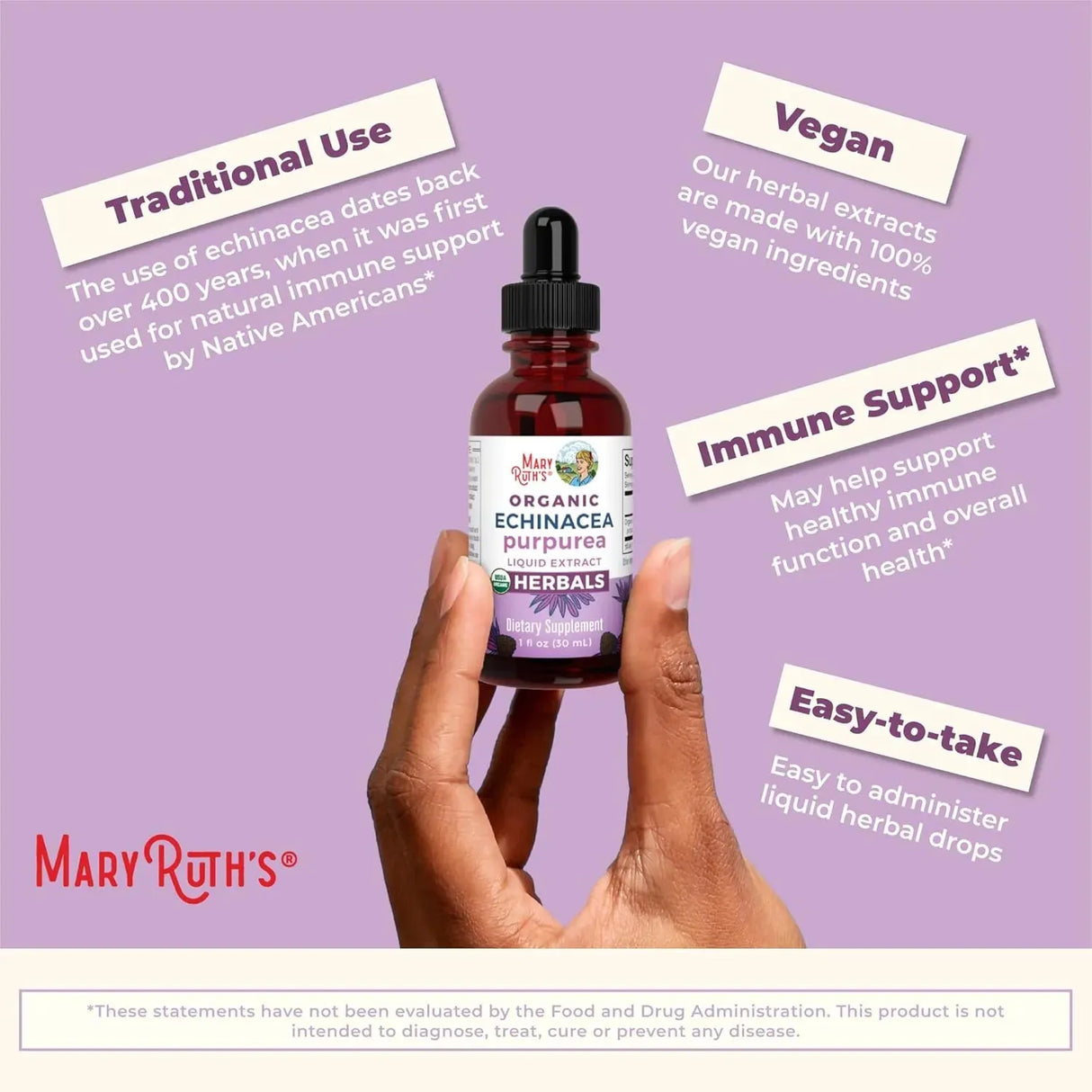 MARY RUTH ORGANICS - MaryRuth Organics Echinacea Purpurea Liquid 1 Fl.Oz. - The Red Vitamin MX - Suplementos Alimenticios - {{ shop.shopifyCountryName }}
