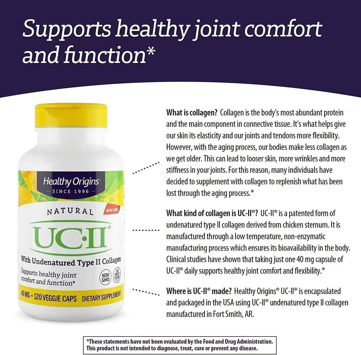 HEALTHY ORIGINS - Healthy Origins UC-II 40Mg. 120 Capsulas - The Red Vitamin MX - Suplementos Alimenticios - {{ shop.shopifyCountryName }}
