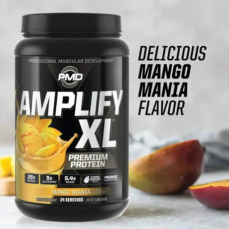 PMD SPORTS - PMD Sports Amplify XL Premium Whey Protein Mango Mania 24 Servicios 908Gr. - The Red Vitamin MX - Suplementos Alimenticios - {{ shop.shopifyCountryName }}
