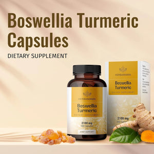 HERBAMAMA - HERBAMAMA Boswellia Turmeric 2100Mg. 100 Capsulas - The Red Vitamin MX - Suplementos Alimenticios - {{ shop.shopifyCountryName }}