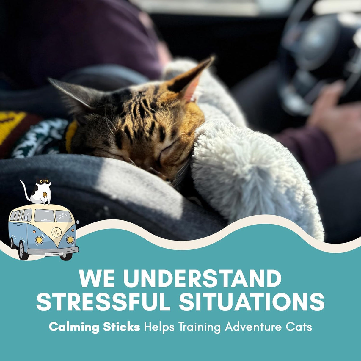 ALBERT & MIA Calming Sticks Lickable Calming Cat Treats 20 Pack