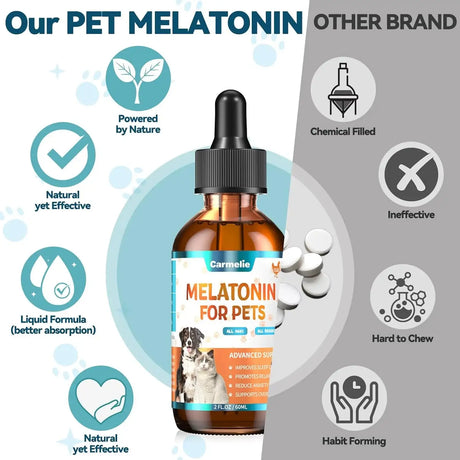 CARMELIE - Carmelie Melatonin for Pets 60Ml. - The Red Vitamin MX - Relajantes Para Perros - {{ shop.shopifyCountryName }}