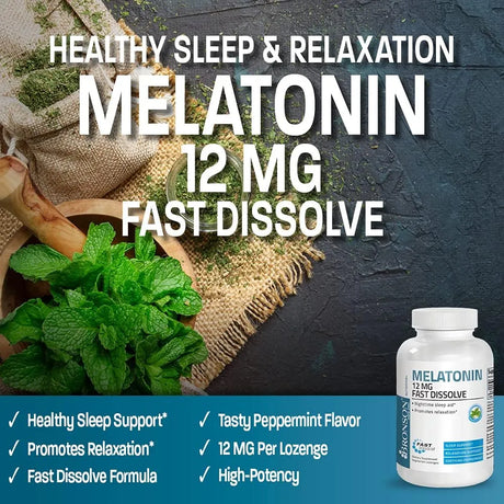 BRONSON - Bronson Melatonin 12Mg. Fast Dissolve 180 Tabletas - The Red Vitamin MX - Suplementos Alimenticios - {{ shop.shopifyCountryName }}