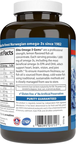 CARLSON - Carlson Elite Omega-3 Gems 1600Mg. 90 Capsulas Blandas - The Red Vitamin MX - Suplementos Alimenticios - {{ shop.shopifyCountryName }}