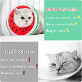 ANWA Adjustable Cat Cone Collar Soft Watermelon Large