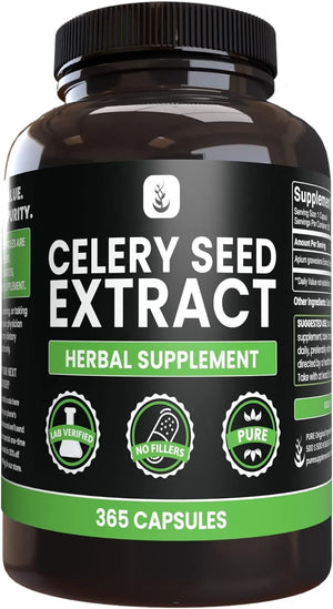 PURE ORIGINAL INGREDIENTS - PURE ORIGINAL INGREDIENTS Celery Seed Extract 365 Capsulas - The Red Vitamin MX - Suplementos Alimenticios - {{ shop.shopifyCountryName }}