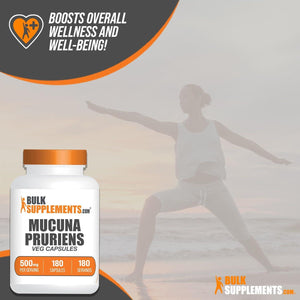 BULK SUPPLEMENTS - Bulk Supplements Mucuna Pruriens 500Mg. 180 Capsulas - The Red Vitamin MX - Suplementos Alimenticios - {{ shop.shopifyCountryName }}