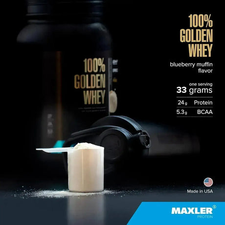 MAXLER - Maxler 100% Golden Whey Protein French Blueberry Muffin 907Gr. - The Red Vitamin MX - Suplementos Alimenticios - {{ shop.shopifyCountryName }}