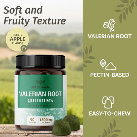 HERBAMAMA - HERBAMAMA Valerian Root Gummies 90 Gomitas - The Red Vitamin MX - Suplementos Alimenticios - {{ shop.shopifyCountryName }}