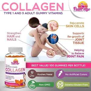 FLAMINGO SUPPLEMENTS - Flamingo Supplements Collagen Gummies 100 Gomitas - The Red Vitamin MX - Suplementos Alimenticios - {{ shop.shopifyCountryName }}