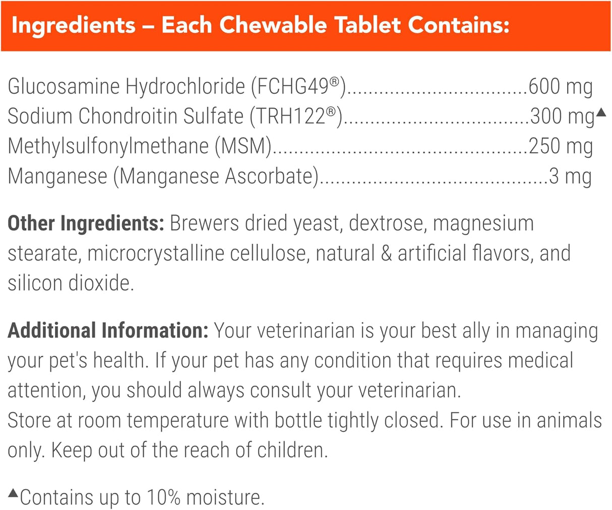 Nutramax Laboratories Cosequin Maximum Strength Joint Health Supplement for Dogs 132 Tabletas Masticables
