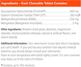 Nutramax Laboratories Cosequin Maximum Strength Joint Health Supplement for Dogs 132 Tabletas Masticables