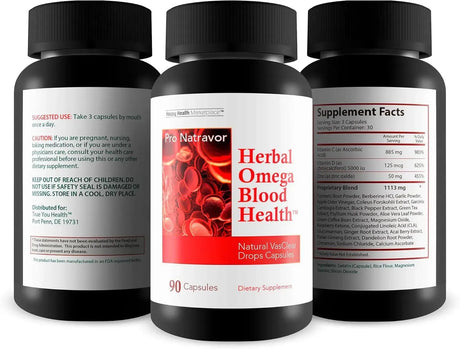 PRO NATRAVOR - Pro Natravor Herbal Omega BP Blood Health 90 Capsulas - The Red Vitamin MX - Suplementos Alimenticios - {{ shop.shopifyCountryName }}