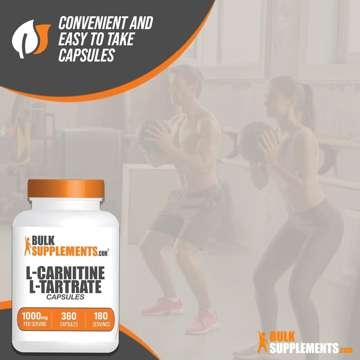 BULK SUPPLEMENTS - Bulk Supplements L-Carnitine L-Tartrate 1000Mg. 360 Capsulas - The Red Vitamin MX - Suplementos Alimenticios - {{ shop.shopifyCountryName }}