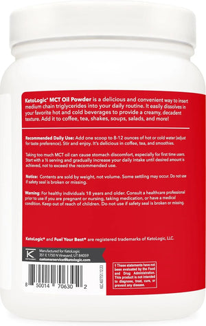 KETOLOGIC - Ketologic MCT Oil Powder French Vanilla 454Gr. - The Red Vitamin MX - Suplementos Alimenticios - {{ shop.shopifyCountryName }}