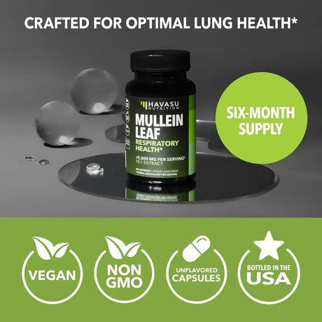 HAVASU NUTRITION - HAVASU NUTRITION Mullein Leaf Extract 180 Capsulas - The Red Vitamin MX - Suplementos Alimenticios - {{ shop.shopifyCountryName }}