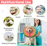 MIDOG Inflatable Dog Cone Collar Watermelon LARGE Neck 14"-18"