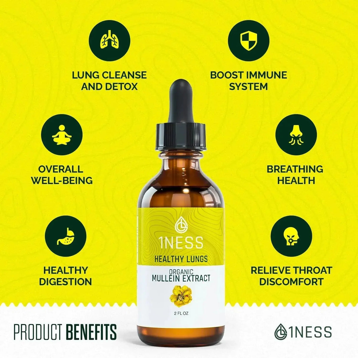 1NESS - 1Ness Mullein Drops for Lungs 2 Fl.Oz. - The Red Vitamin MX - Suplementos Alimenticios - {{ shop.shopifyCountryName }}