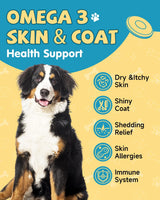 EAGOUDIARY - EagouDiary Salmon Oil Chews for Dogs 120 Masticables - The Red Vitamin MX - Aceite De Pescado Para Perros - {{ shop.shopifyCountryName }}