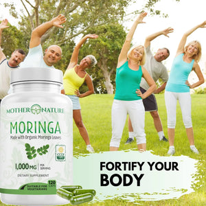 MOTHER NATURE - Mother Nature Moringa 1000Mg. 120 Capsulas - The Red Vitamin MX - Suplementos Alimenticios - {{ shop.shopifyCountryName }}