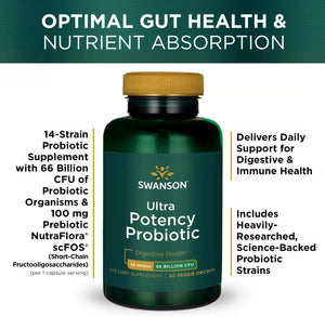 SWANSON - Swanson Ultra Potency Probiotic 60 Capsulas 2 Pack - The Red Vitamin MX - Suplementos Alimenticios - {{ shop.shopifyCountryName }}