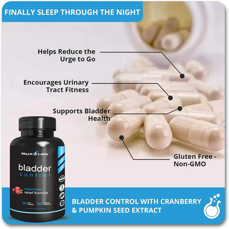 MAXX LABS - MaxX Labs Bladder Control 60 Capsulas - The Red Vitamin MX - Suplementos Alimenticios - {{ shop.shopifyCountryName }}