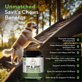 Savit's Dog Hip and Joint Supplement Chews 180 Masticables
