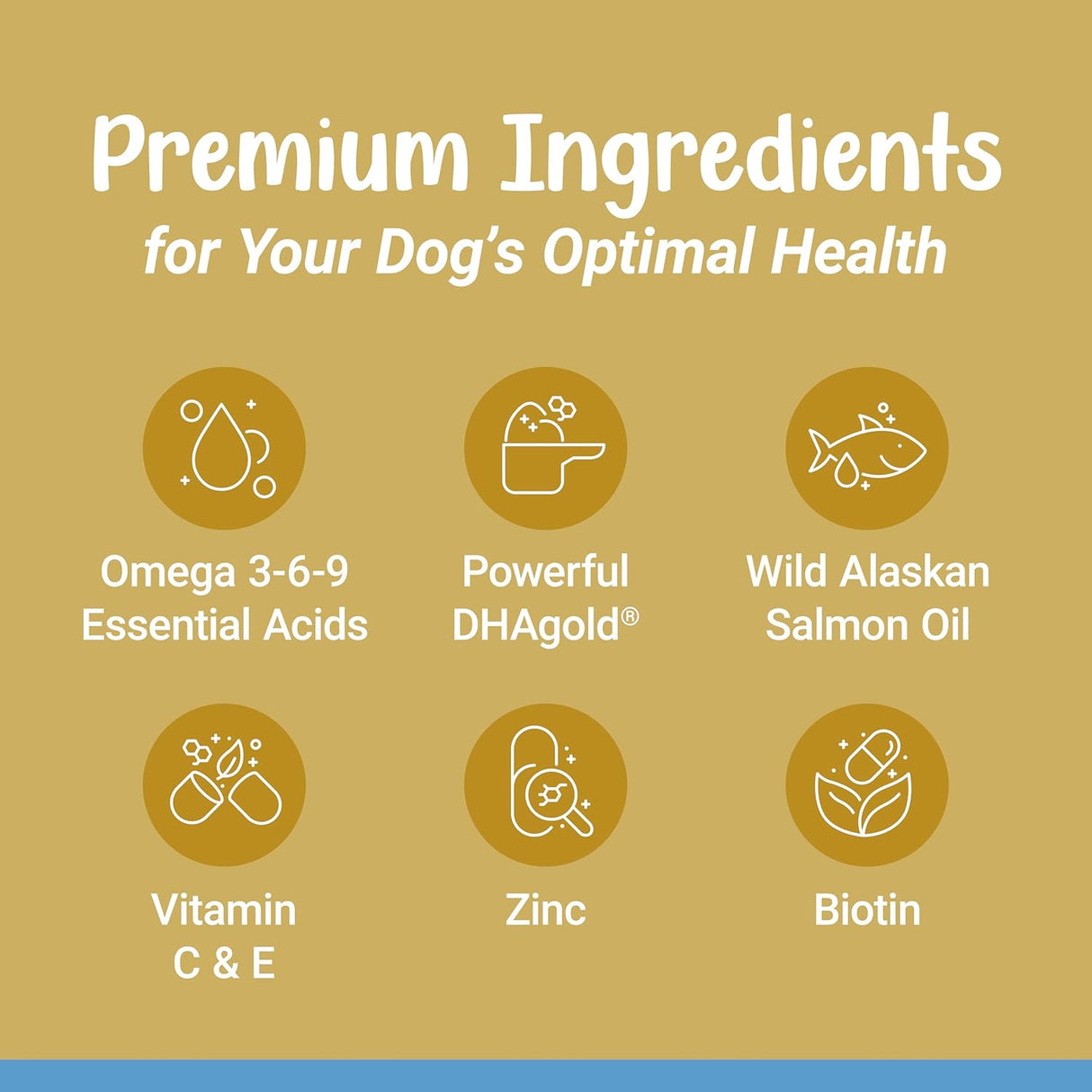K9-Innovations Daily Skin & Coat Dog Chews Salmon Flavor 120 Masticables