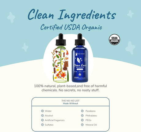 KIN+KIND - kin+kind Organic Ear Cleaner for Dogs 12 Fl.Oz. - The Red Vitamin MX - Cuidado Del Oído De Perros - {{ shop.shopifyCountryName }}