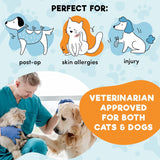 BENCMATE Inflatable Dog Cone Collar Alternative SMALL Dark Grey