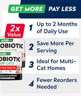 STRELLALAB Cat Probiotic Powder 4 Oz. 2 Pack
