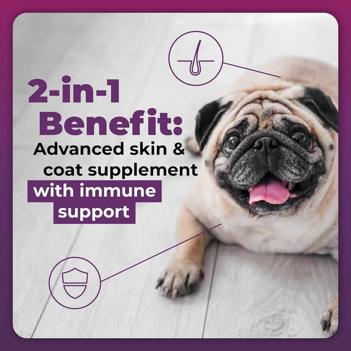 VetriScience Allergy & Itch Support Chews Duck 75 Masticables