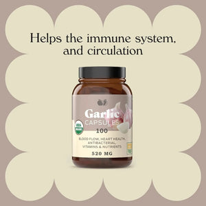 COMPLETE NATURAL PRODUCTS - Complete Natural Products Organic Garlic 520Mg. 100 Capsulas - The Red Vitamin MX - Suplementos Alimenticios - {{ shop.shopifyCountryName }}