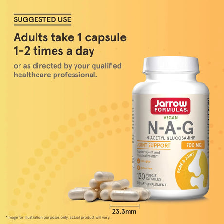 JARROW FORMULAS - Jarrow Formulas N-A-G 700Mg. 120 Capsulas - The Red Vitamin MX - Suplementos Alimenticios - {{ shop.shopifyCountryName }}