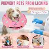 Toptakeit Elevated Inflatable Dog Collar PINKT SMALL