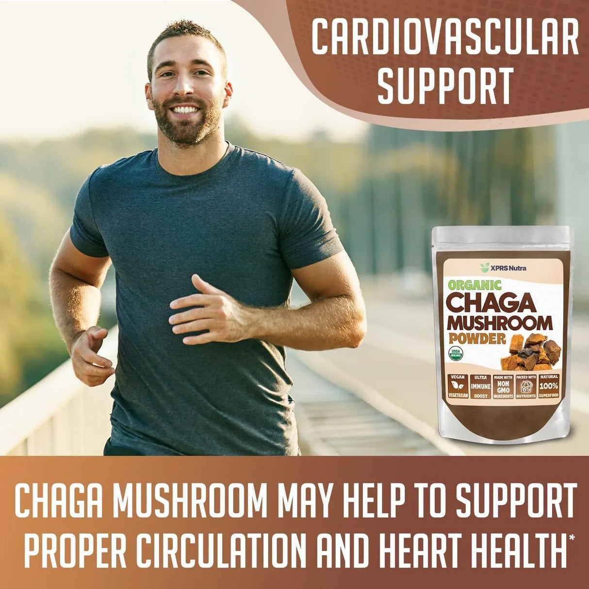 XPRS NUTRA - XPRS Nutra Organic Chaga Mushroom Powder 8 Oz. - The Red Vitamin MX - Suplementos Alimenticios - {{ shop.shopifyCountryName }}