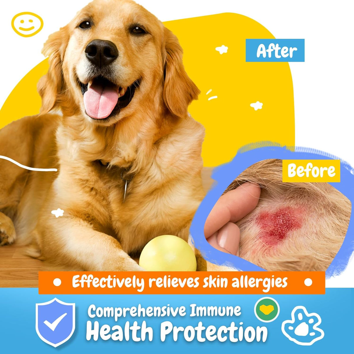 PENPEN Dog Allergy Relief Chews Peanut Butter 180 Masticables