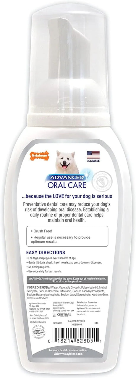 NYLABONE - Nylabone Advanced Oral Care Foaming Dog Tartar Remover 4 Oz. - The Red Vitamin MX - Cuidado Dental Para Perros - {{ shop.shopifyCountryName }}