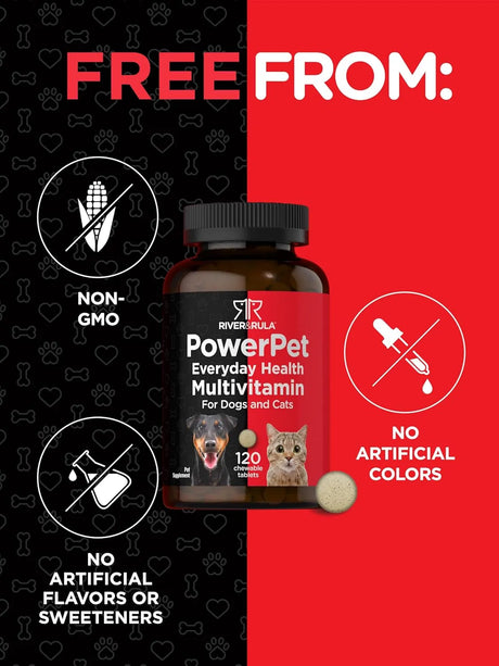 HORBAACH - Horbaach Pet Multivitamins for Dogs & Cats 120 Tabletas Masticables - The Red Vitamin MX - Multivitamínicos Para Perros - {{ shop.shopifyCountryName }}