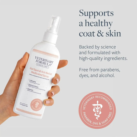 VETERINARY FORMULA - Veterinary Formula Clinical Care Hot Spot & Itch Relief Medicated Spray 8 Fl.Oz. - The Red Vitamin MX - Remedios Para La Picazón De Perros - {{ shop.shopifyCountryName }}