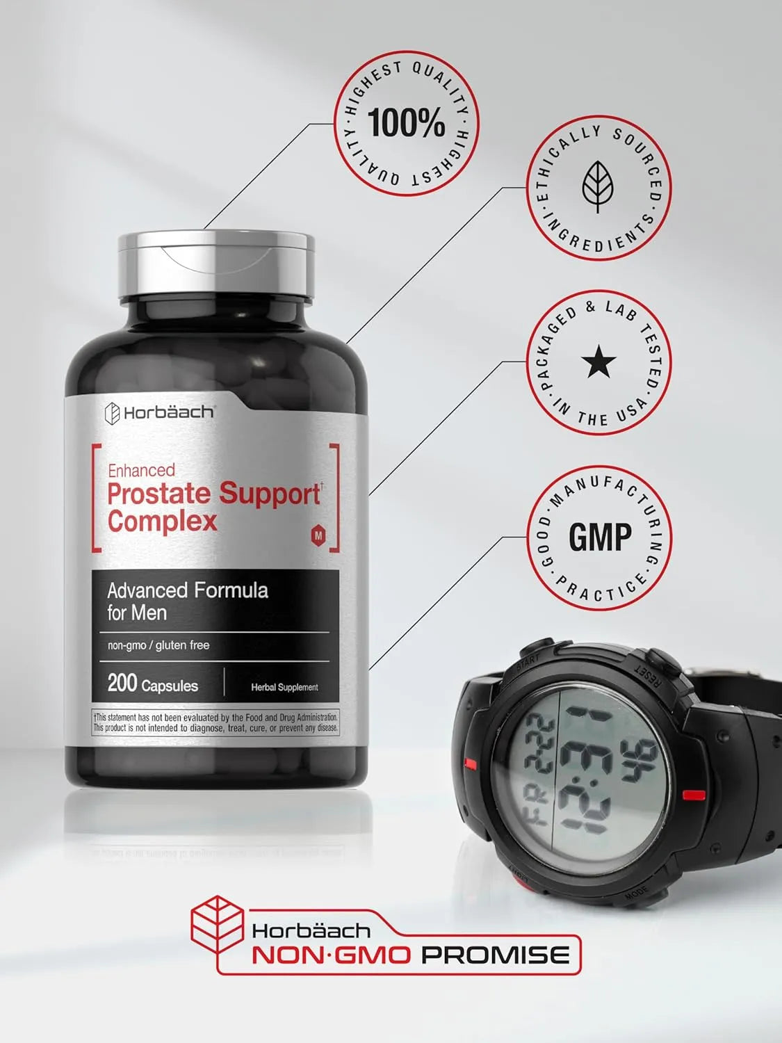 HORBAACH - Horbaach Prostate Support Complex 200 Capsulas - The Red Vitamin MX - Suplementos Alimenticios - {{ shop.shopifyCountryName }}
