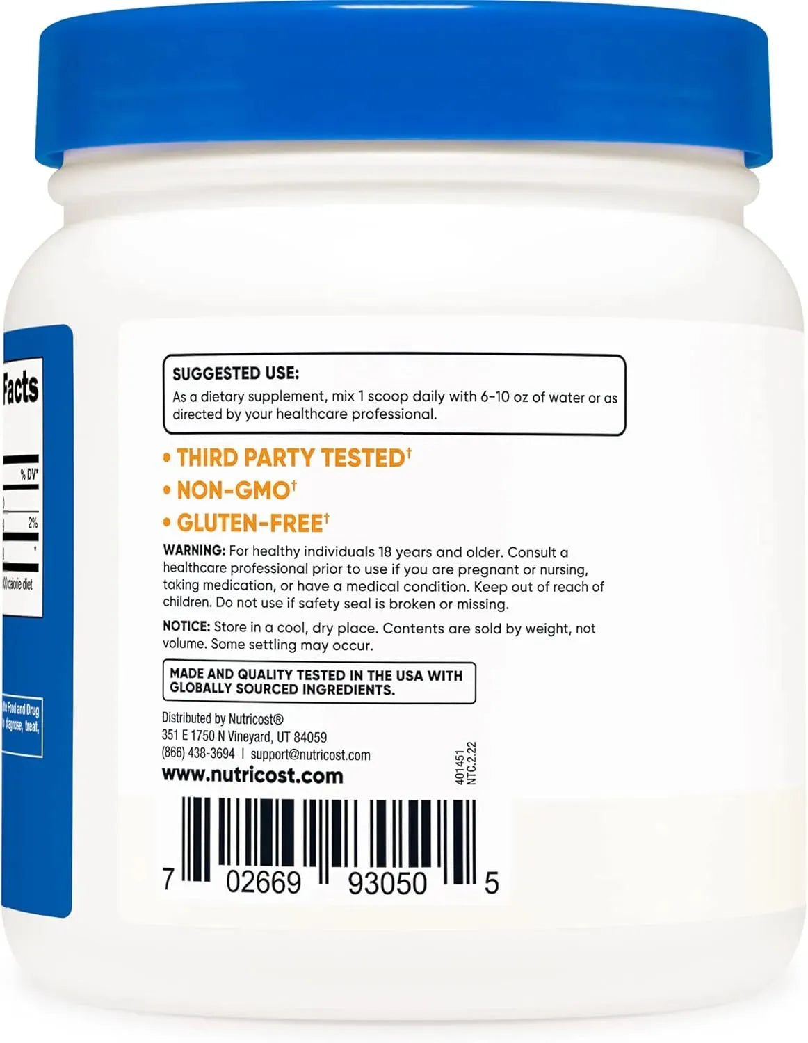 NUTRICOST - Nutricost D-Ribose Powder 500Gr. 2 Pack - The Red Vitamin MX - Suplementos Alimenticios - {{ shop.shopifyCountryName }}